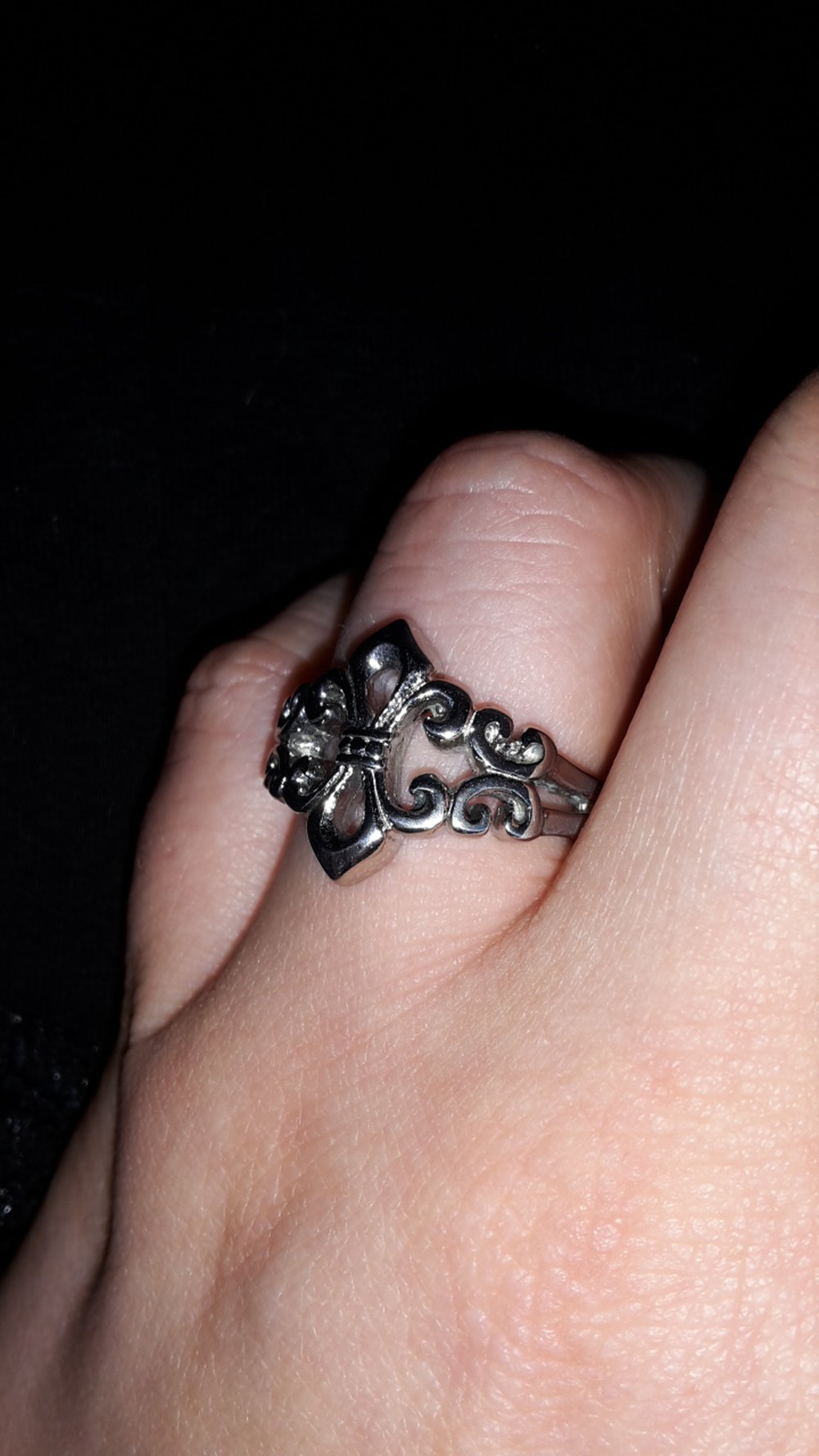 Ring mit Ornament Edelstahl 