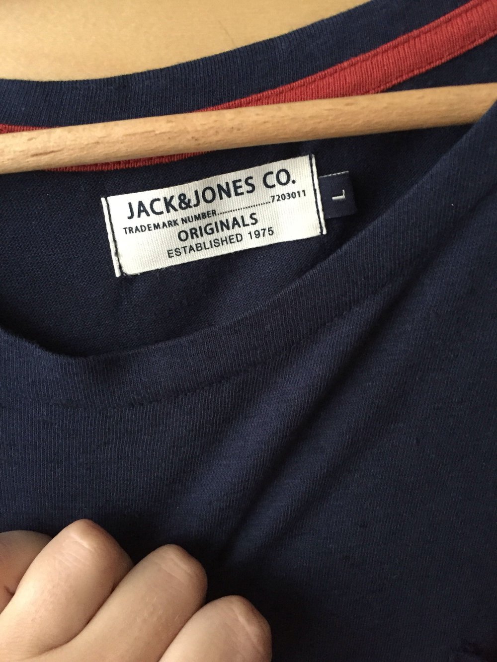 Blaues Shirt mit Streifen von Jack&Jones 