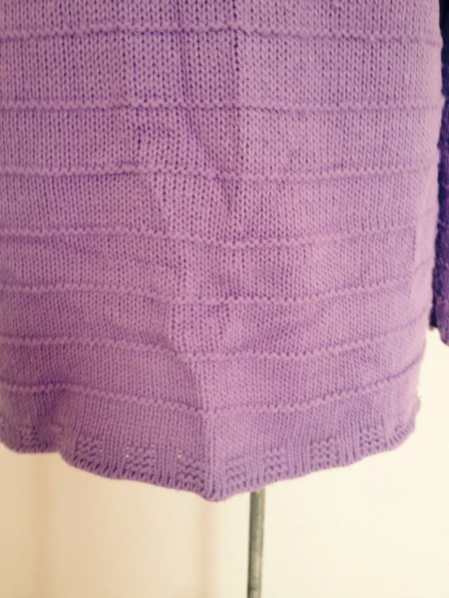 Lila Strickpullover Pulli 