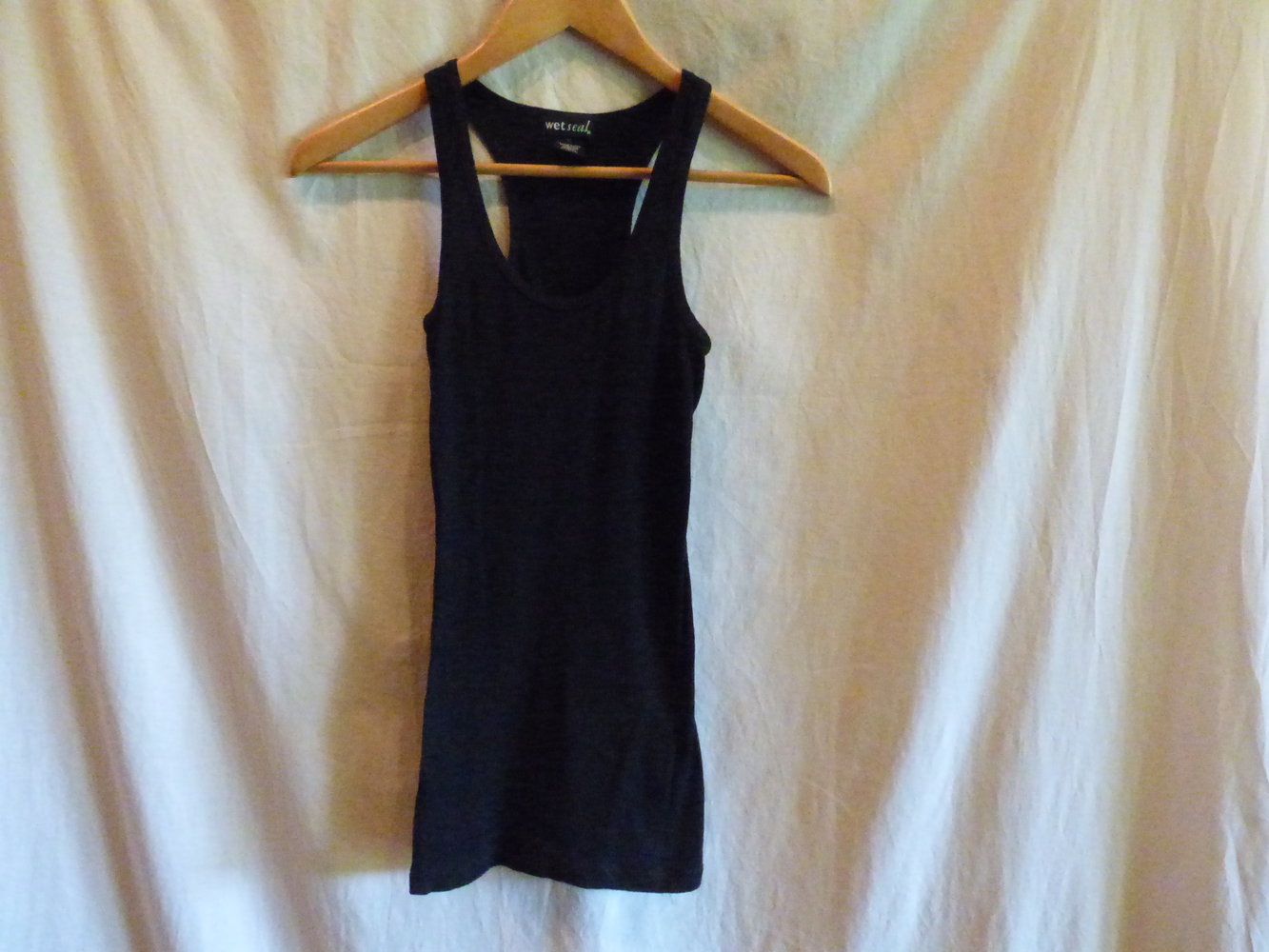 Hübsches schwarzes Rippentop