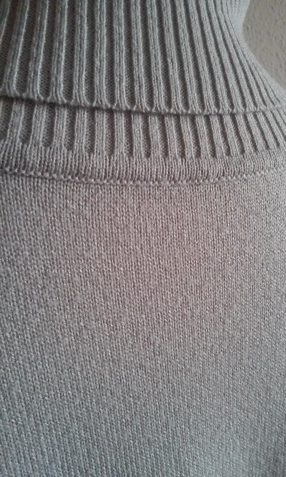 Rollkragenpullover Rolli Pulli hellgrau weich