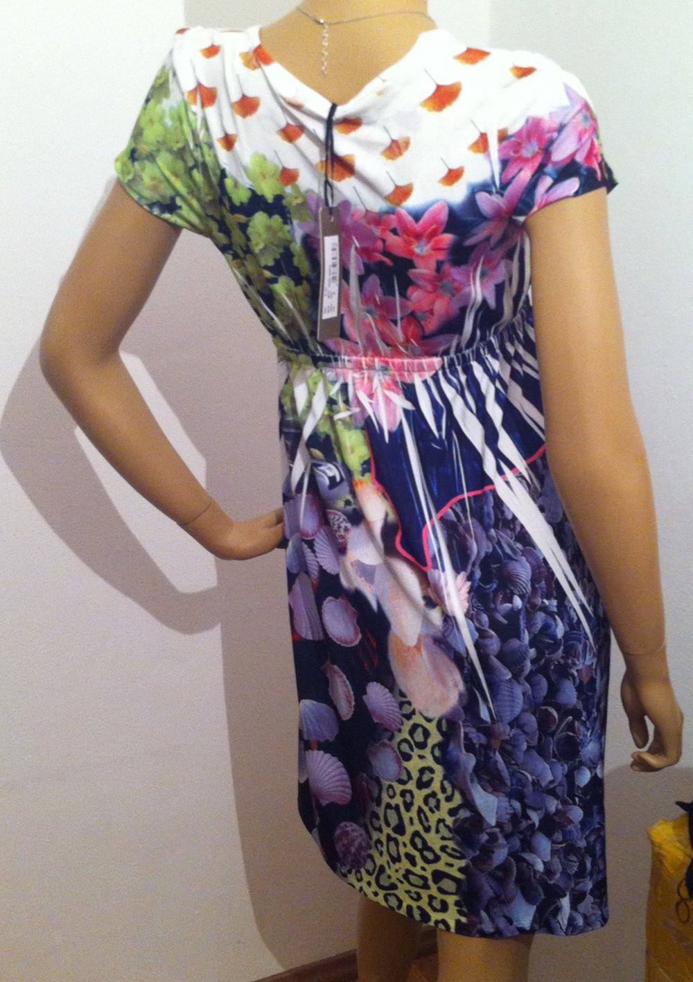 Snake Milano Kleid Abito Mezza Manica Größe 40 (IT 46)