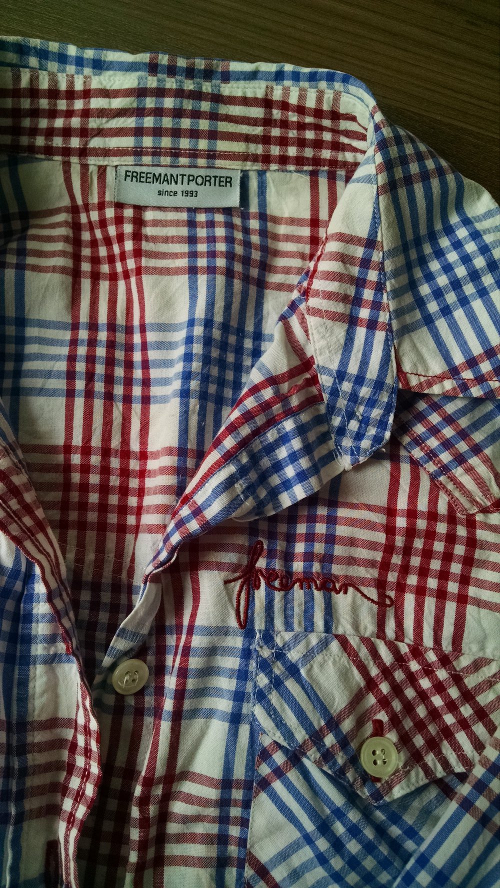 Karierte Bluse 3/4-Arm