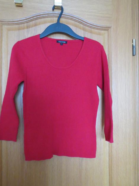 Oberteil, Pulli, Gr.M/L, rot, Strick