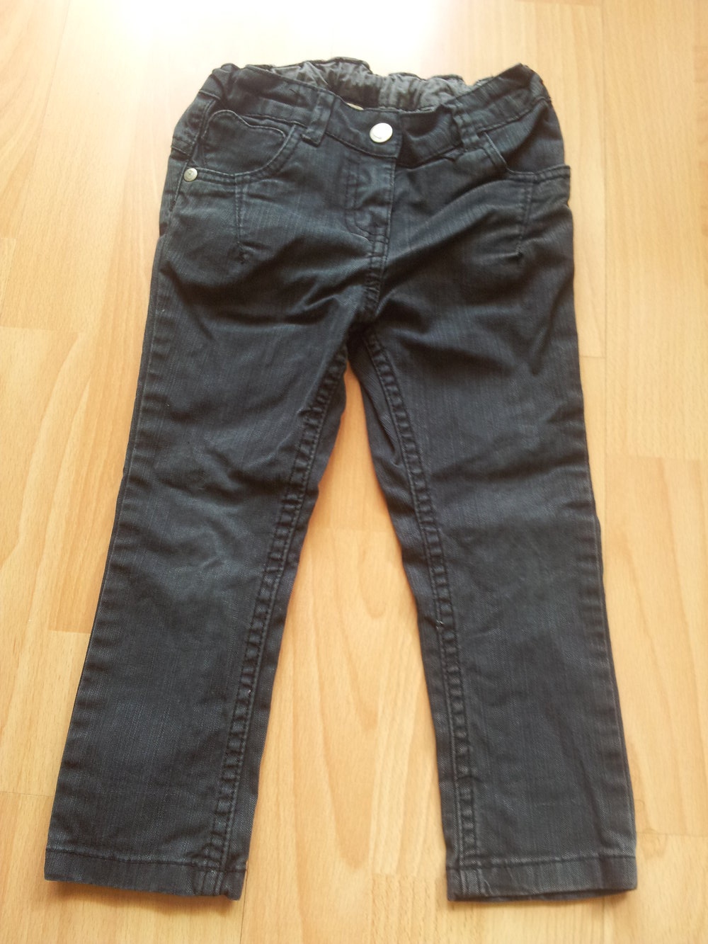 Hose Jeans schwarz anthrazit enger Schnitt Gr. 92