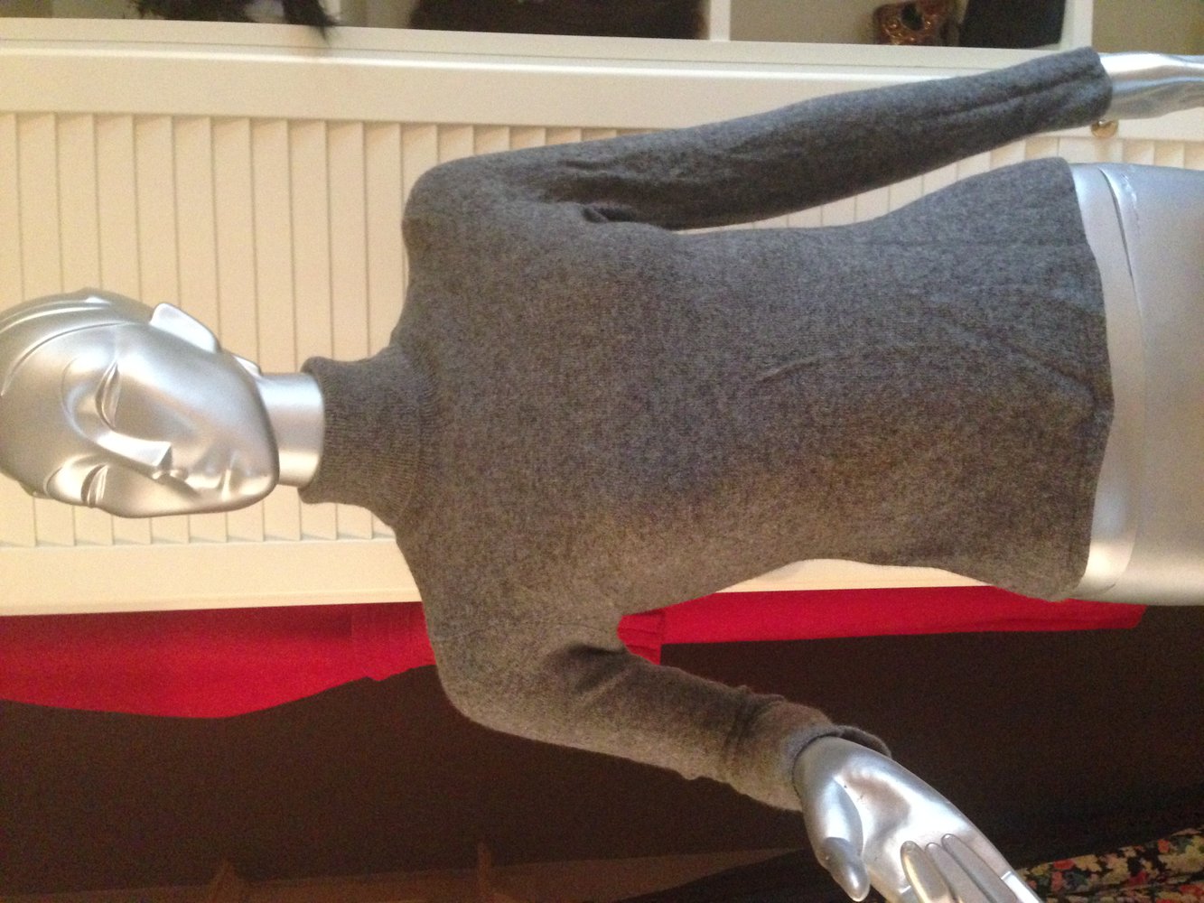 Rollkragen Pullover Strickpulli grau Review