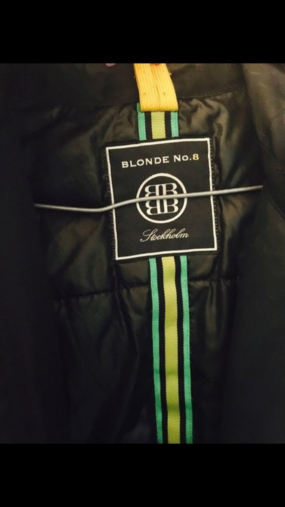Blond no 8 Winterjacke mit echt pelz 