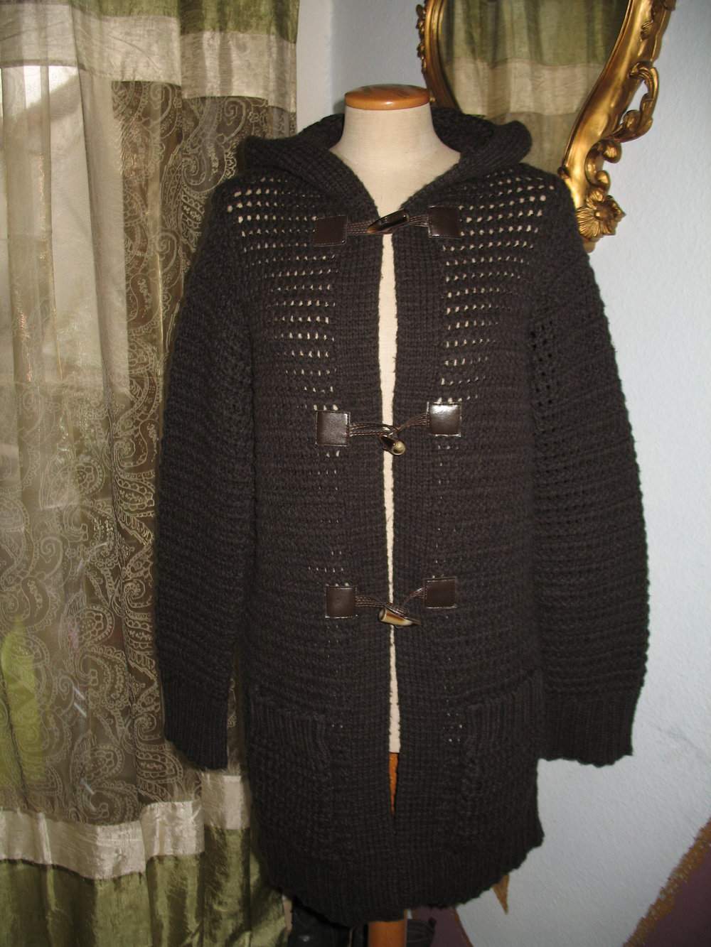 Grobstrick Long Cardigan