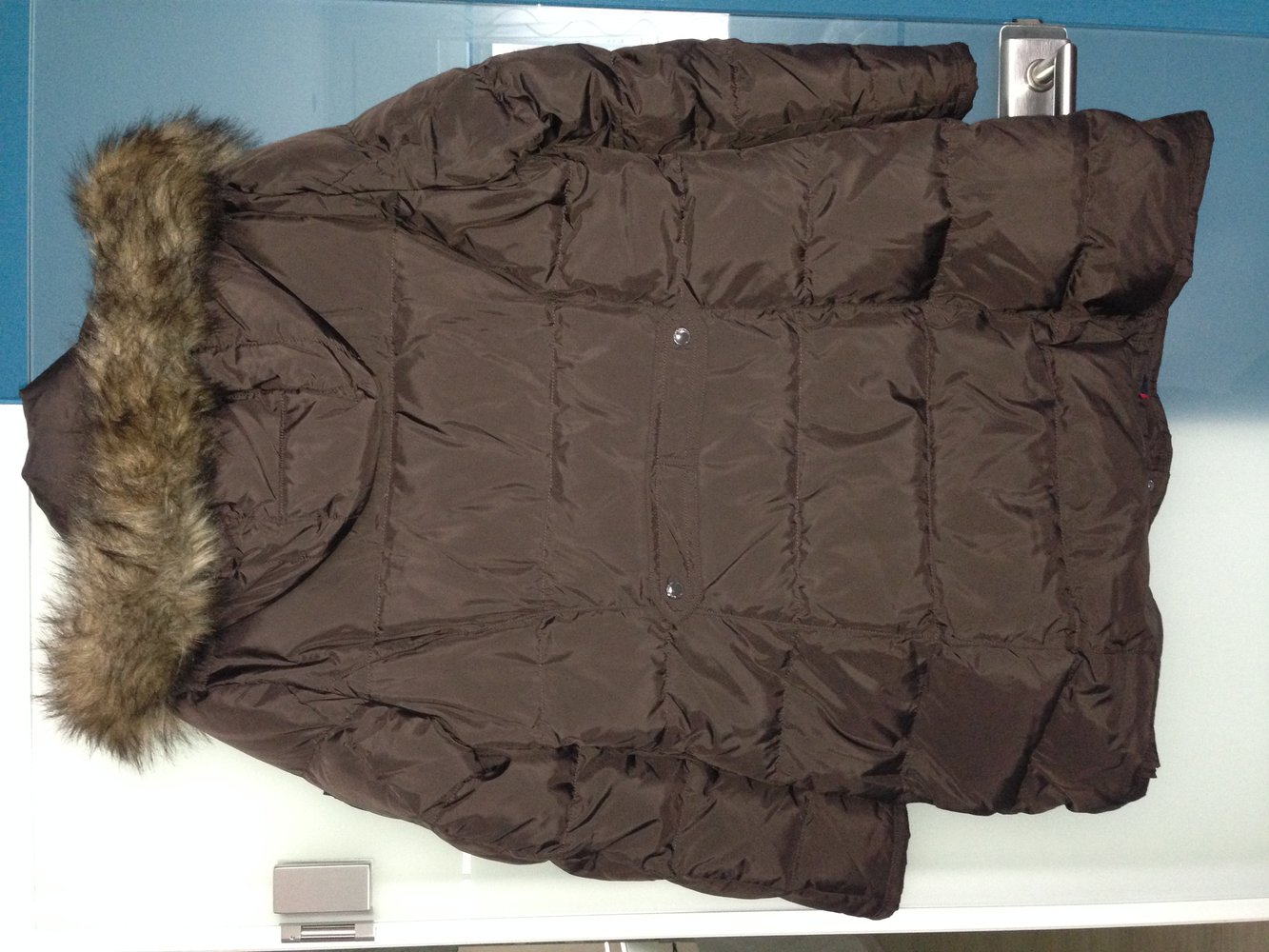 Tommy Hilfiger Damen Daunenmantel XXL braun