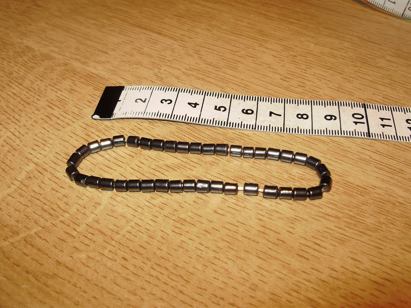 Armband Perlen länglich silber klein wie neu