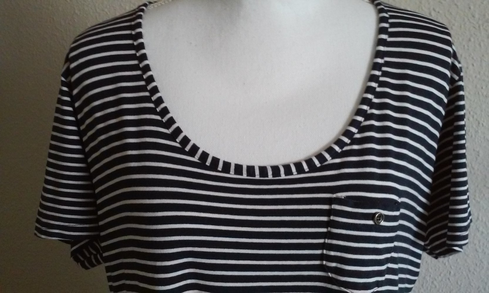 Tunika Top Zipfel-Shirt T-Shirt Matrosen - Look balu/weiß super stretchig