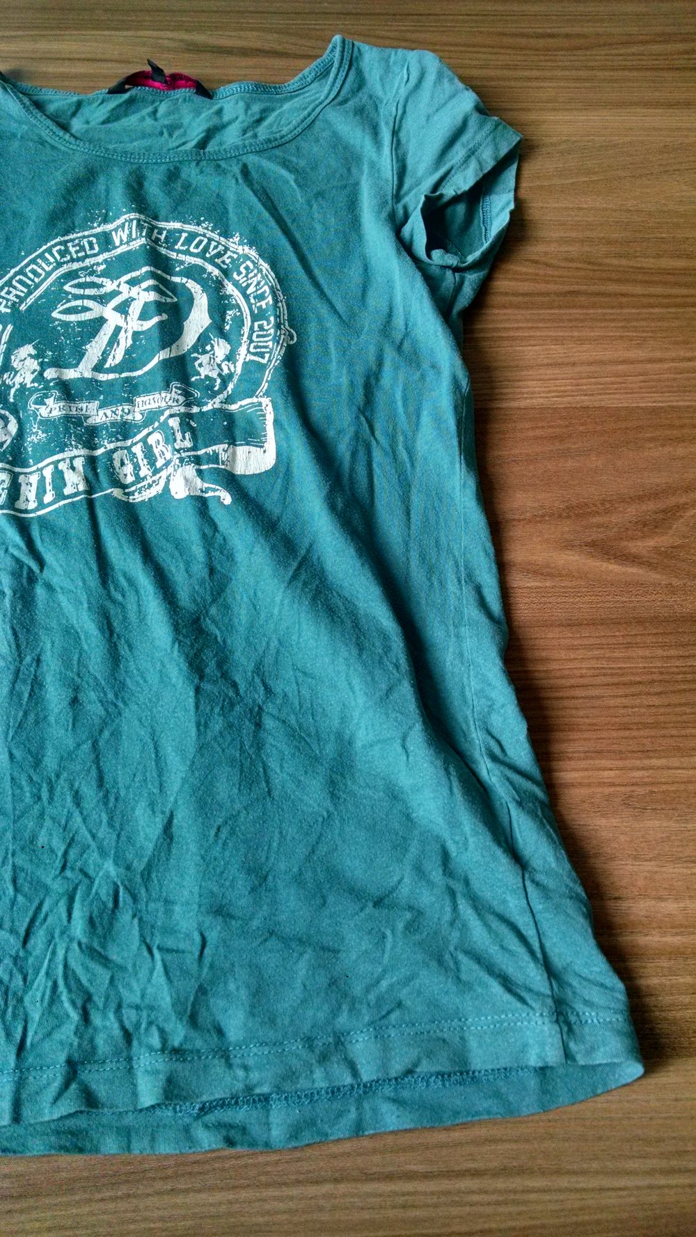 Blaugrünes T-Shirt Gr. M