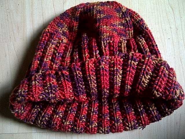 bunte Strickmütze