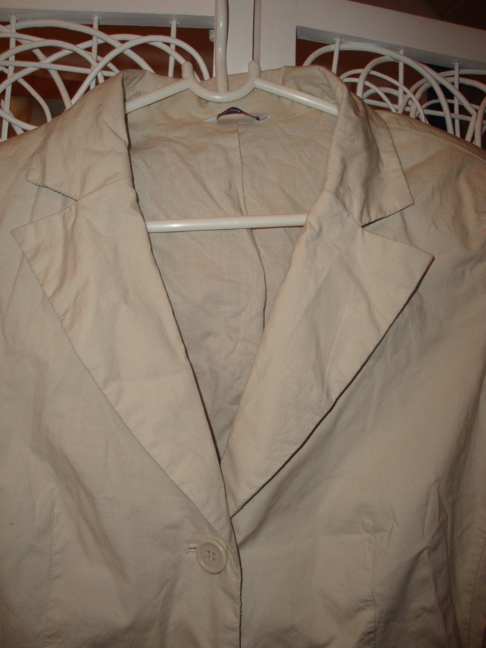 Blazer beige mit Gürtel