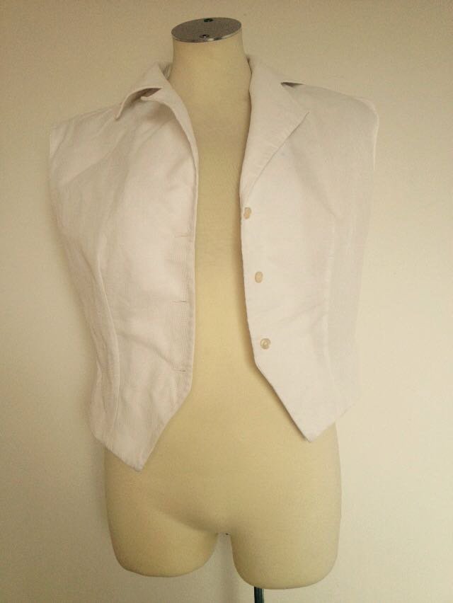 Exklusive Design Vintage Bluse Weste