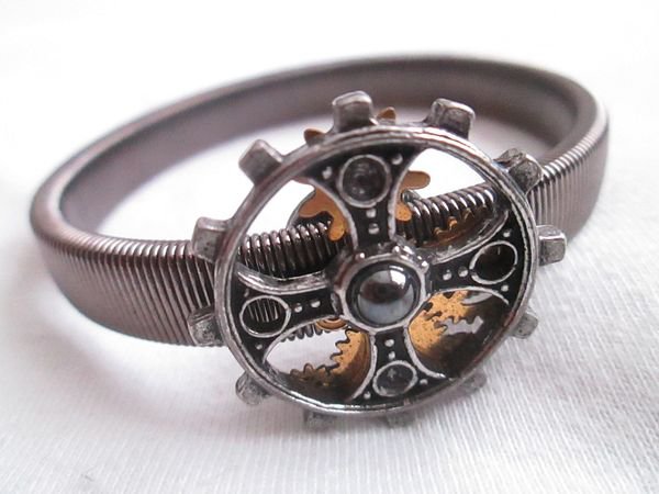 Alchemy Gothic England Armband Zahnrad / Gear Wheel *Steampunk* *Goth* *WGT*