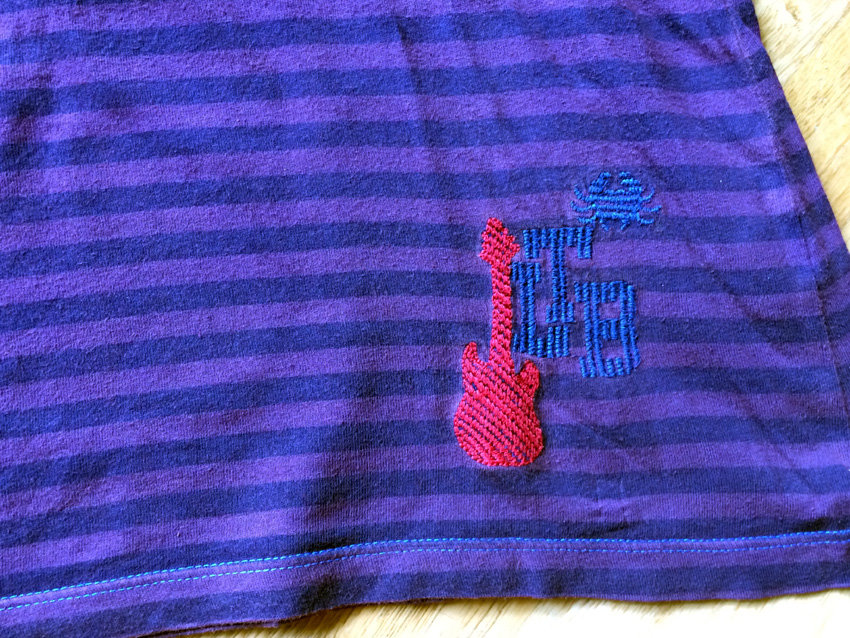 LTB Langarmshirt S M Longshirt Streifen lila blau Longsleeve