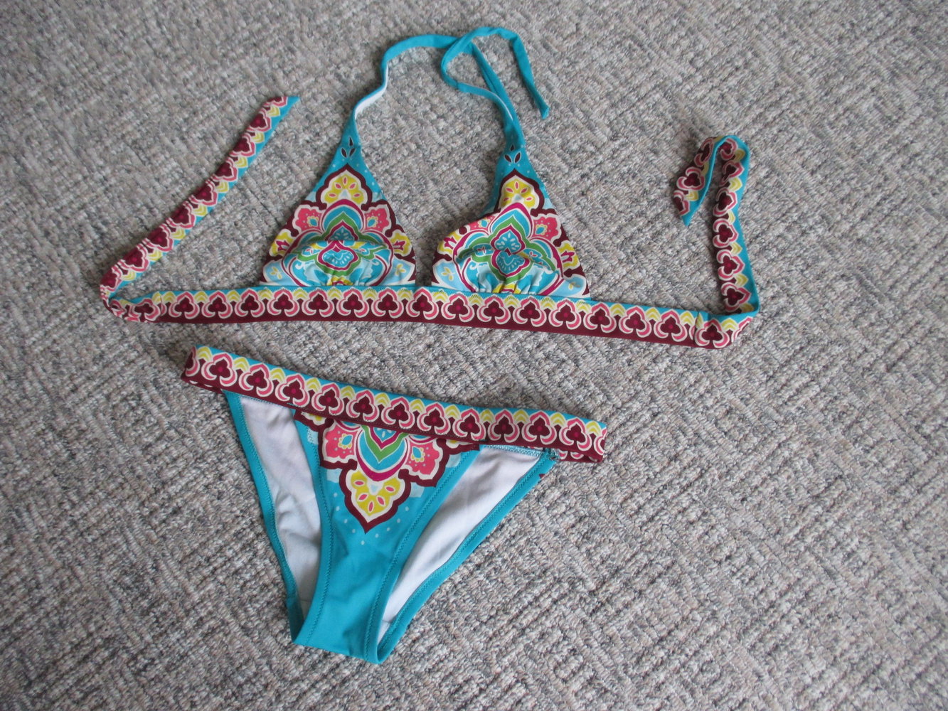 Victoria`s Secret; edler Bikini mit Ethno Muster, Gr. 36