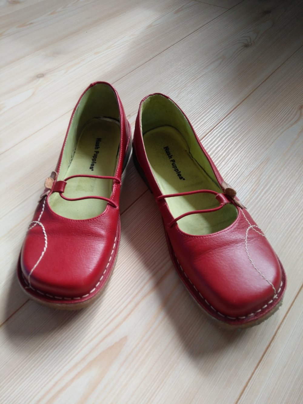 Schuhe von Hush Puppies,  rote Ballerinas, Größe 39