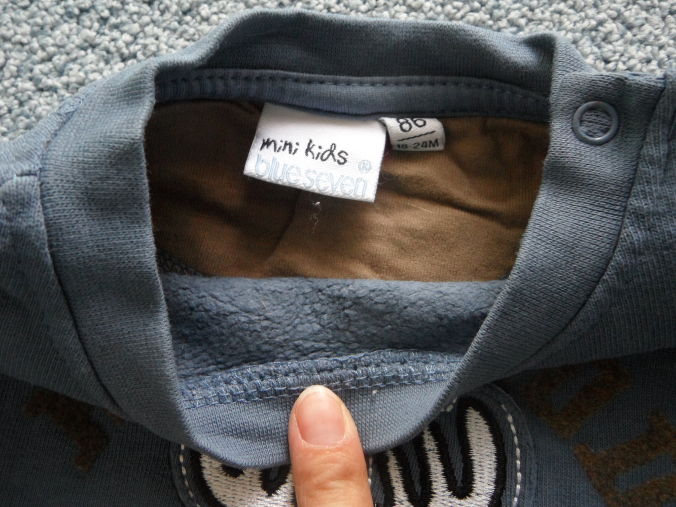 Elch Pulli Sweatshirt Gr. 80/86 von blue seven