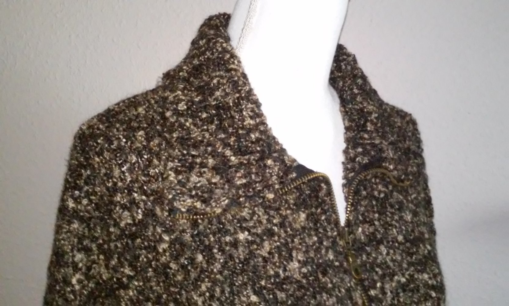 Strickpullover Winterpullover Wollpulover Rollkragenpullover Reißverschluß Handarbeit weich und warm