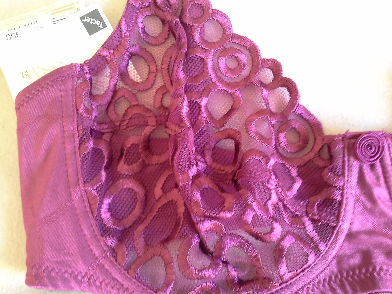 Garel Violeta , melba, stellenweise durchsichtiig, Tanga M BH 80D