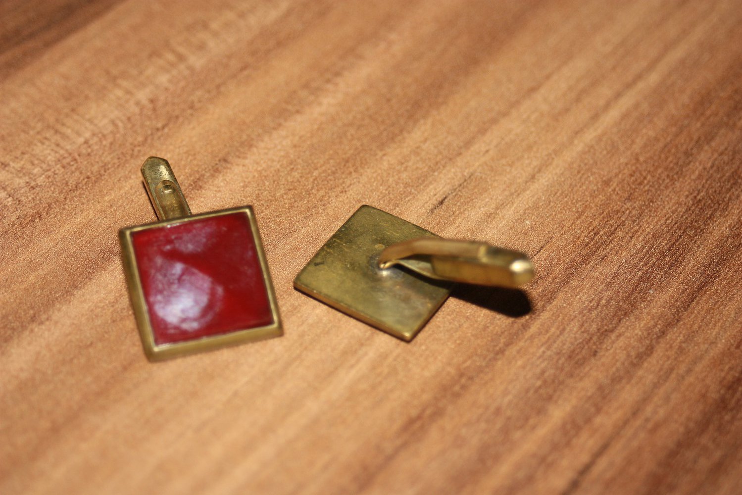 Manschettenknöpfe, sehr edel, rot