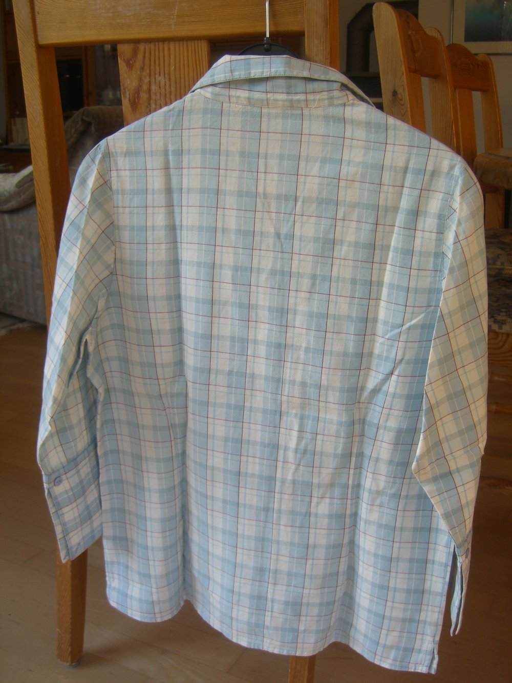 Karierte Bluse in pastellfarben