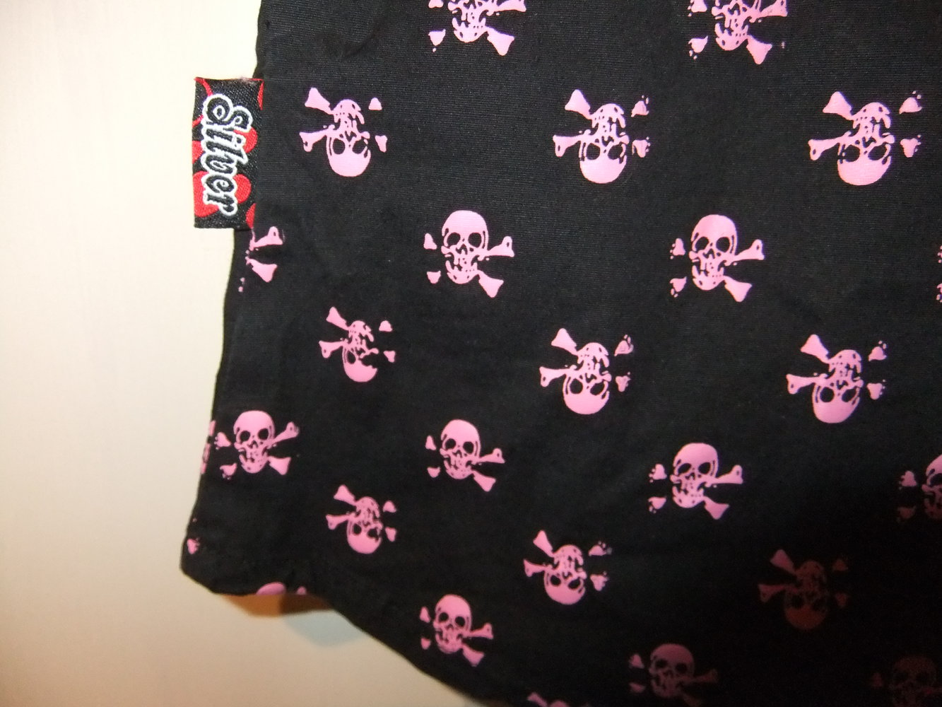 Süße Bluse Gr. S pink schwarz Gothic Punk