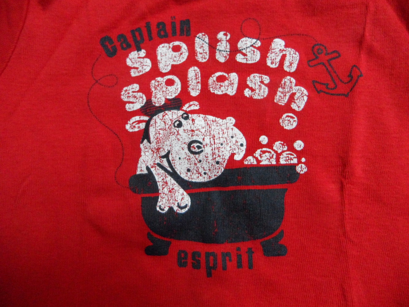 Esprit tolles Langarmshirt mit Nilpferd in der Badewanne