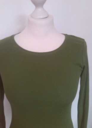 H&M Basic Shirt, giftgrün