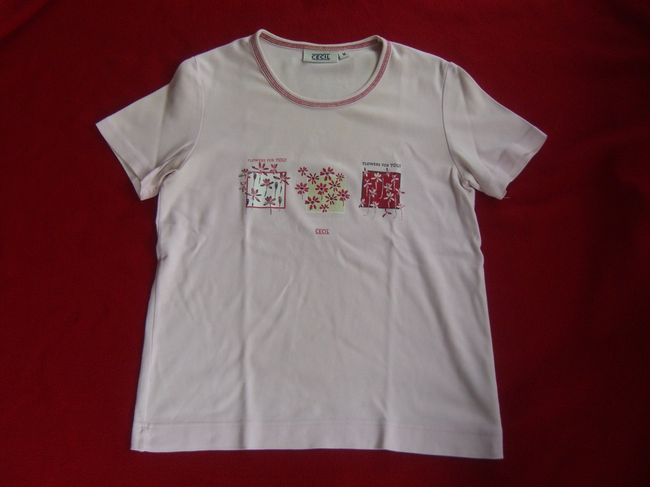 Cecil T-Shirt rosa mit Print
