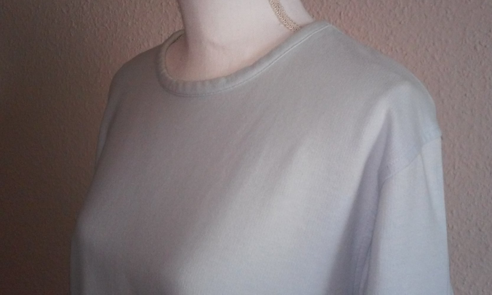 Sweatshirt Langarm Shirt Rundhals Pullover angeraut Freizeit Sport Basic Oberteil Jeanswear ER SIE