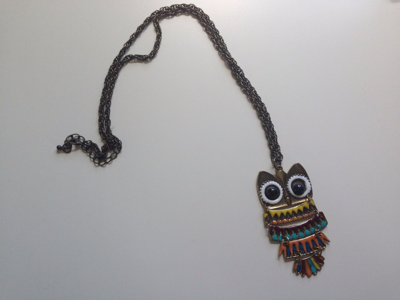 Bunte Eulenkette