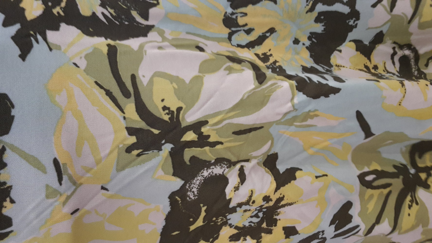 Sommer Rock street one Gr.38 Blumen grün türkise weiß gelb Muster