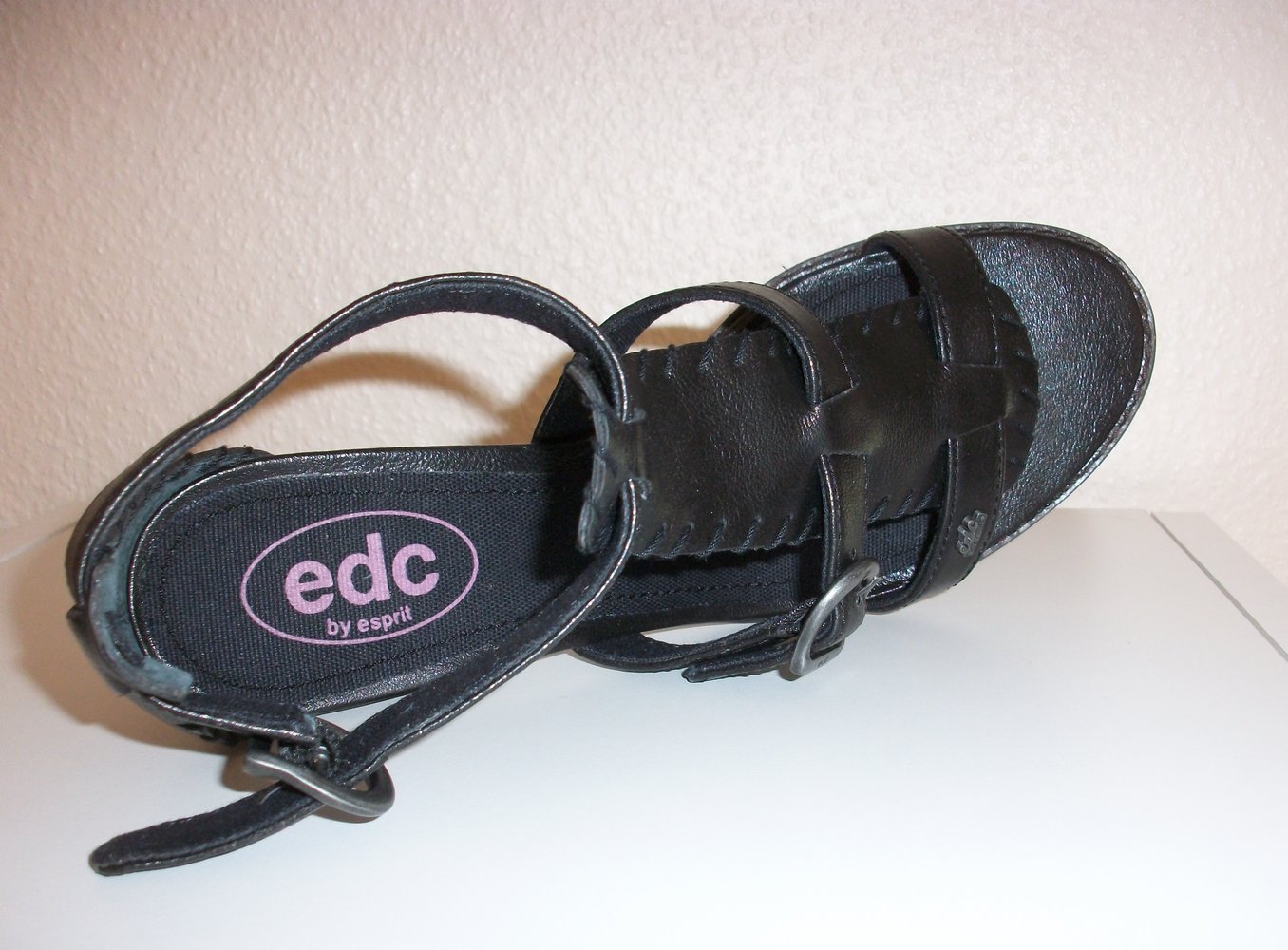 Unbenutzte Esprit Gladiator Pumps Sandalen schwarz Gr. 38, wie neu! #Esprit #Sandaletten