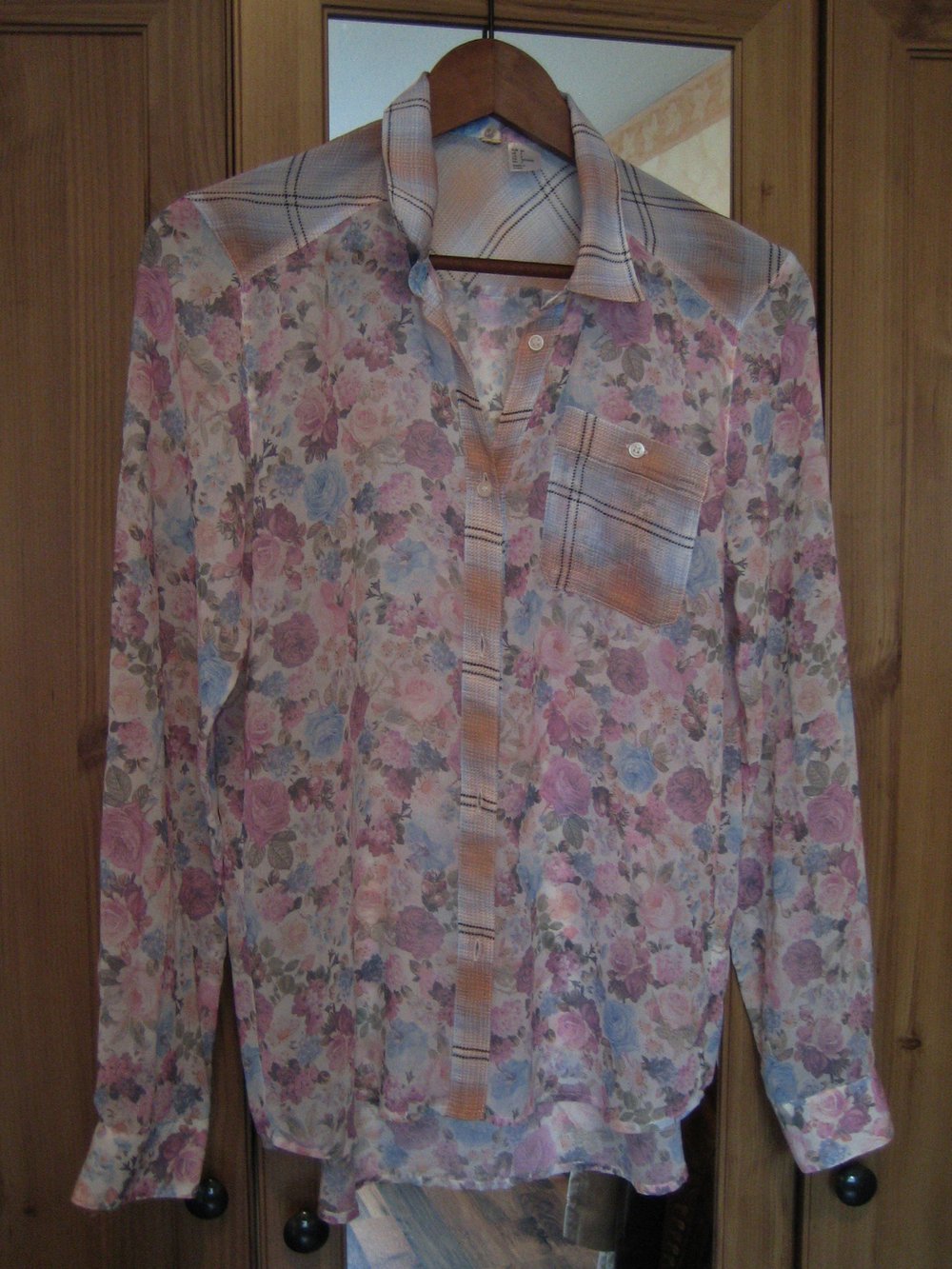 Chiffon Hemd Bluse Mustermix