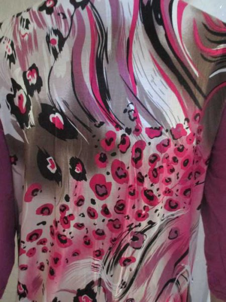 NEU Flower- Power Baby Doll Style DESIGNER Long T- Shirt Gr. 42- 44/ M- L bunt