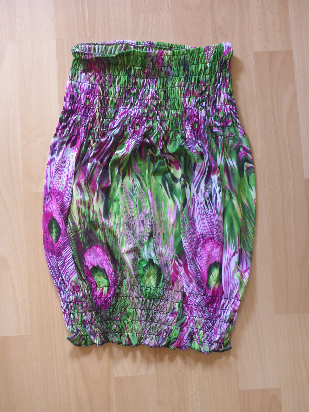 Bandeau Top, bunt, dehnbar, Gr. 34 -38, schulterfrei