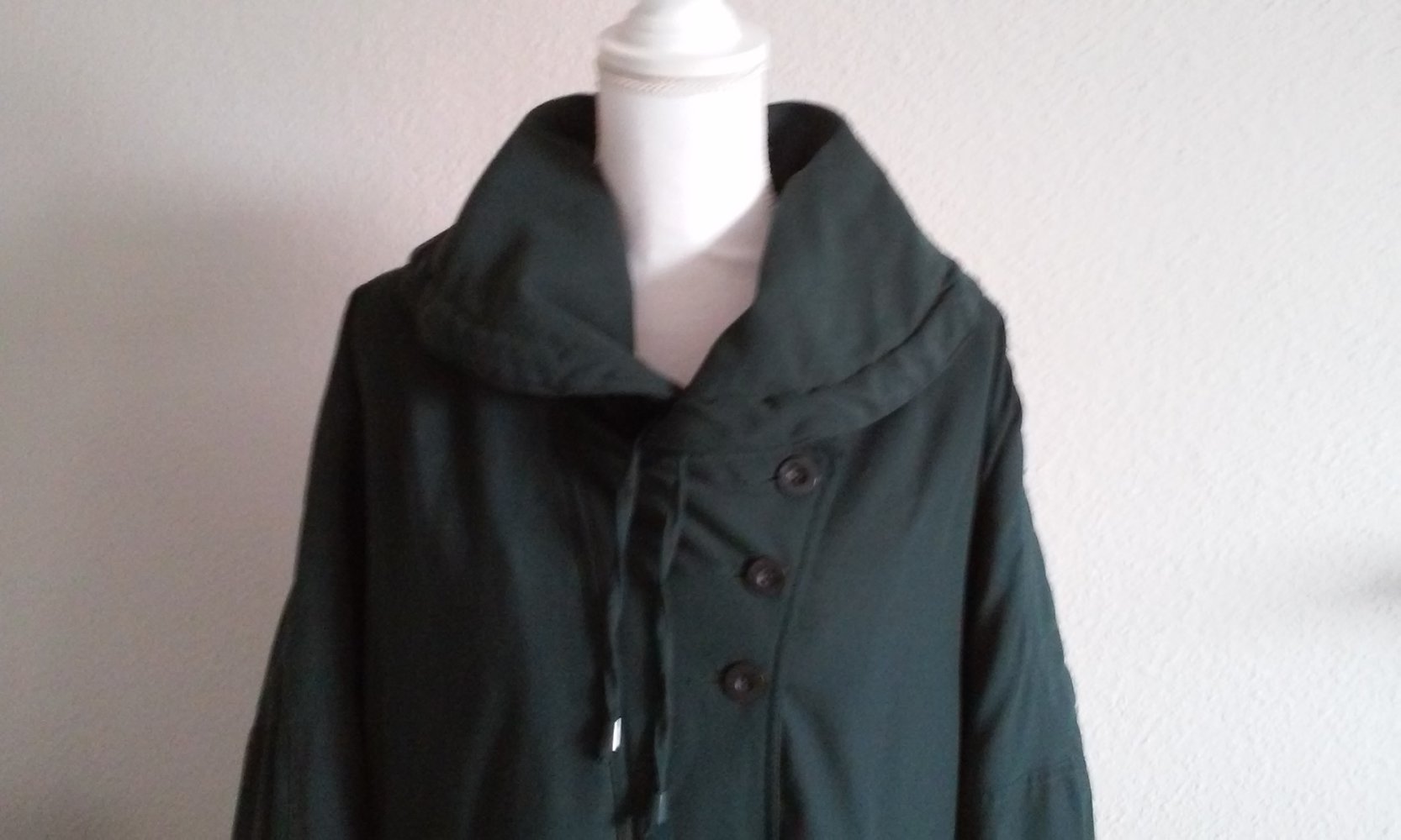 Parker Jacke Mantel Anorack wattiert warm dunkelgrün