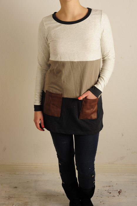 Kleid Baumwolle Pulloverkleid Blogger Hipster Boho