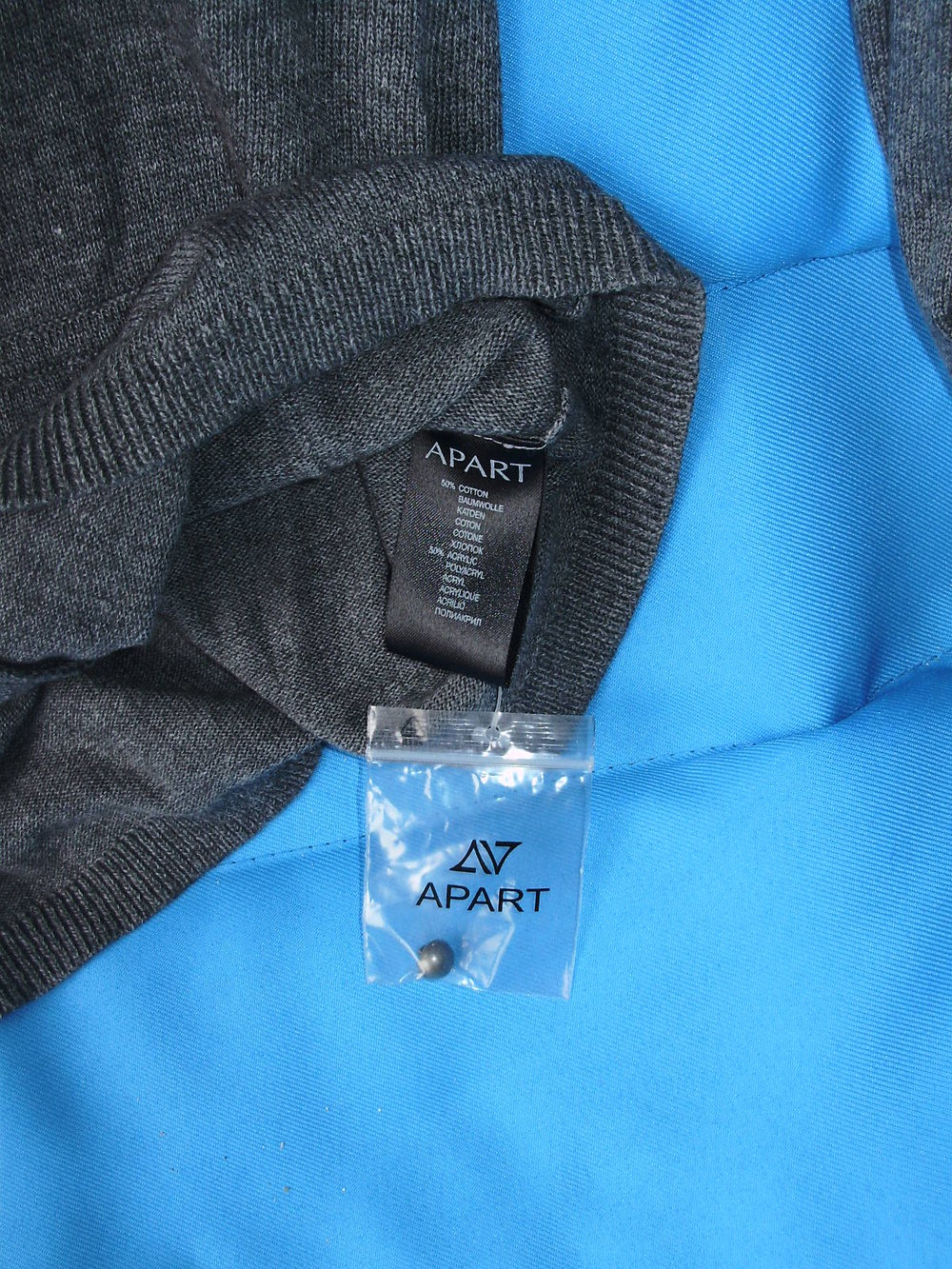 Apart Cardigan grau ausgefallen edel Gr XS/ S passend NEU