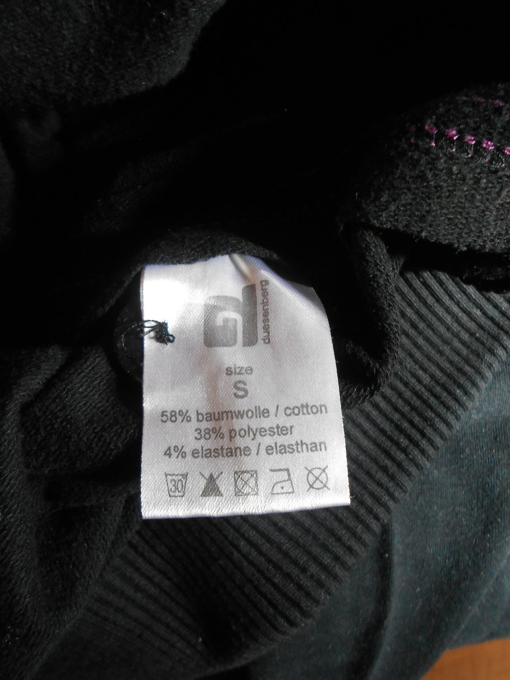 Pullover Hoodie lila schwarz S duesenberg