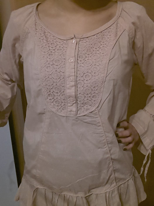 Tunika Bluse Basic nude 38 C&A Style Blogger Musthave