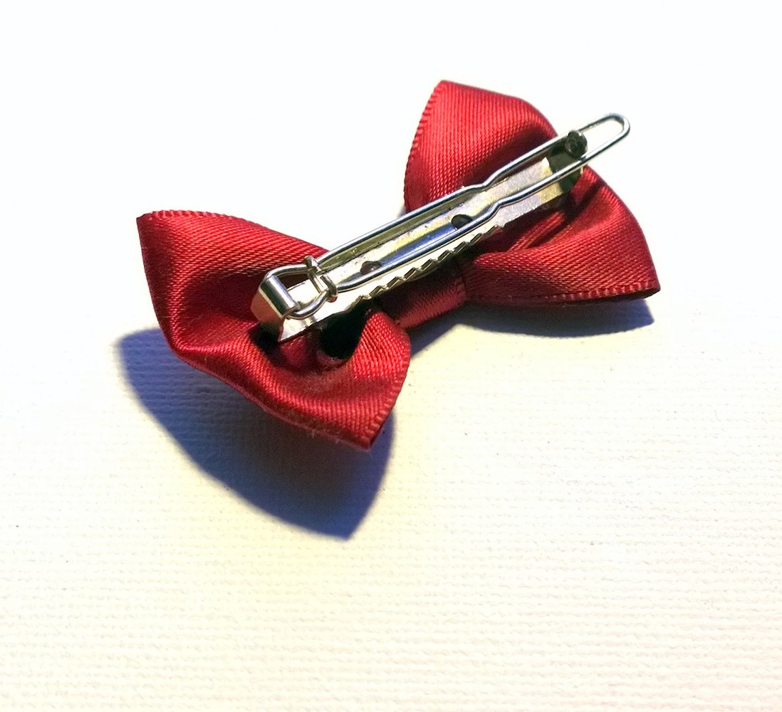 Haarspange, Schleife, rot