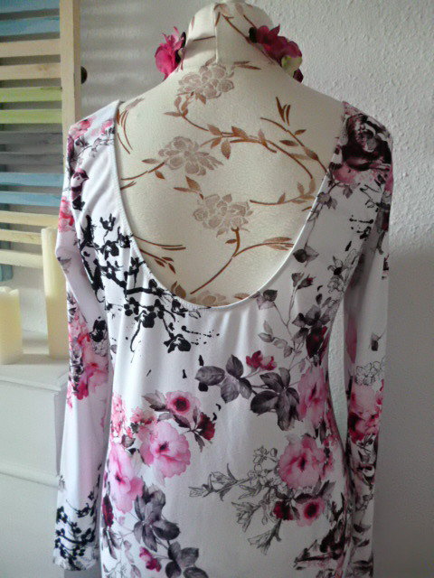 TopShop Rosenblüten Vogel Maxikleid 40/42