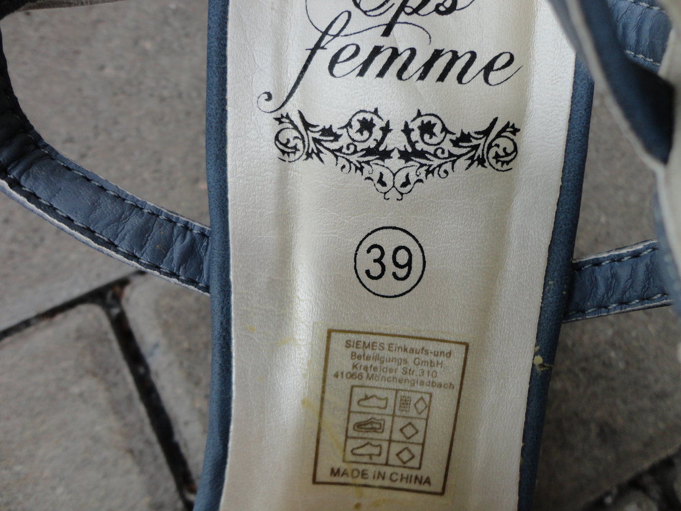 Sandalen blau silber Sommer Basic