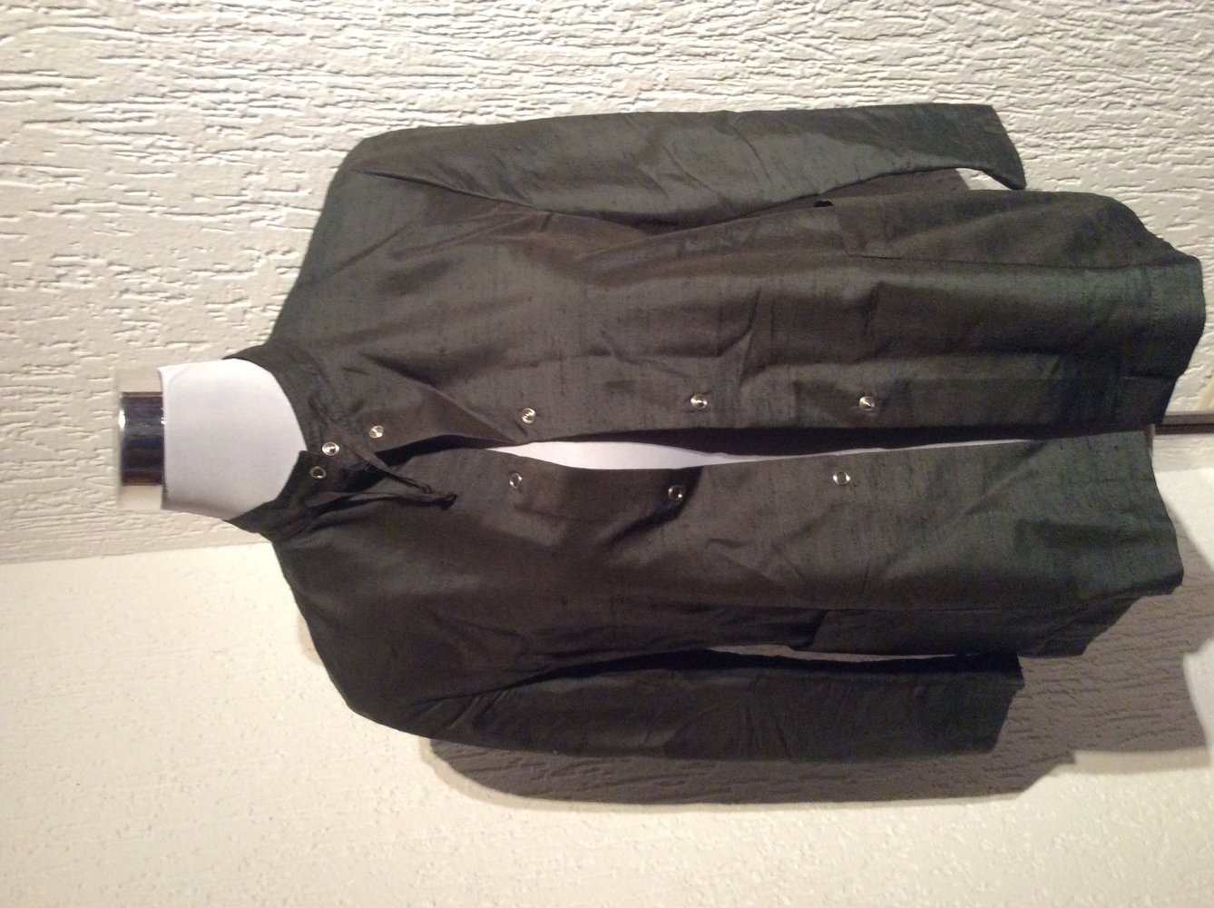 Hache 100% Seide Blazer Bluse Größe 36 