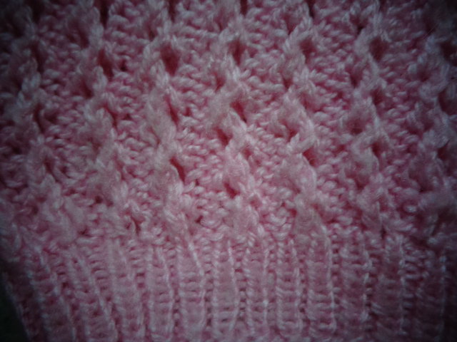 Jacke, Strickjacke, rosa, ca. Gr. 104 /Handarbeit