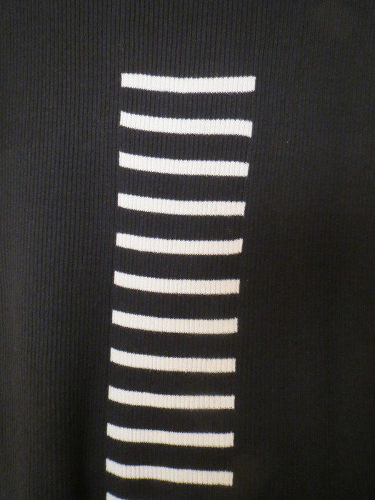 Top, Sommertop, Gr.44/L, schwarz-weiß